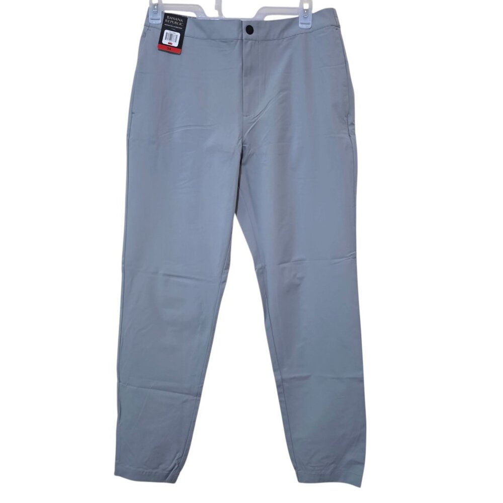 Banana Republic Motion Tech Hybrid Pants Mens Sz 30x39 & 34x42 Gray Performance